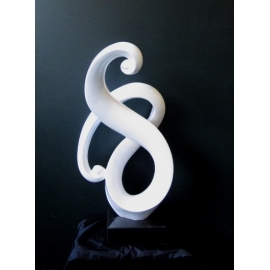 y13554立體雕塑系列-抽象雕塑-問候(白色)